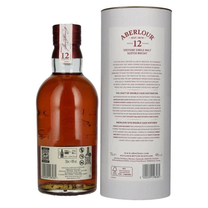 Aberlour 12 Years Old Speyside Single Malt 48% Vol. 0,7l in Geschenkbox
