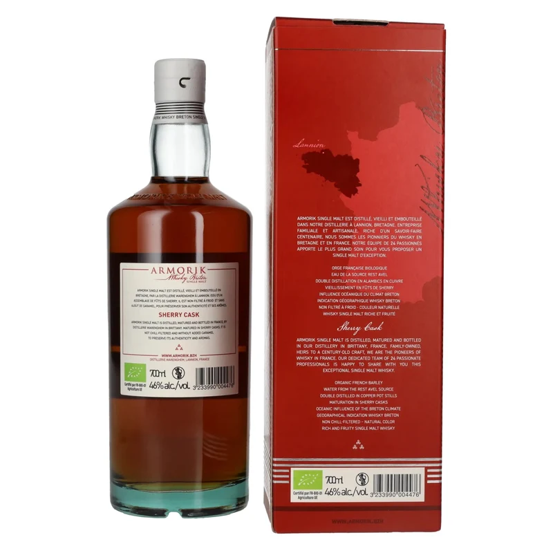 Armorik SHERRY CASK Whisky Breton Single Malt 46% Vol. 0,7l in Geschenkbox
