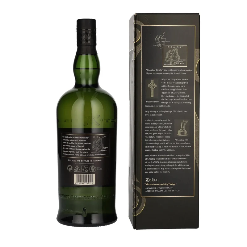 Ardbeg TEN Years Old Islay Single Malt 46% Vol. 1l in Geschenkbox