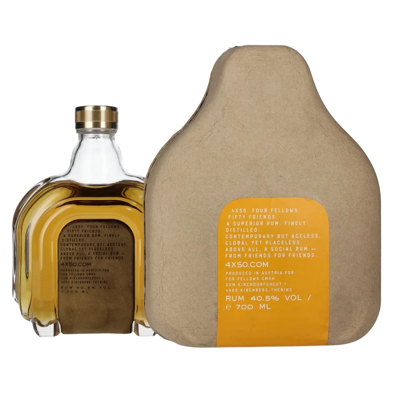4X50 R.N.P. Finely Distilled Superior Rum 40,5% Vol. 0,7l in Geschenkbox