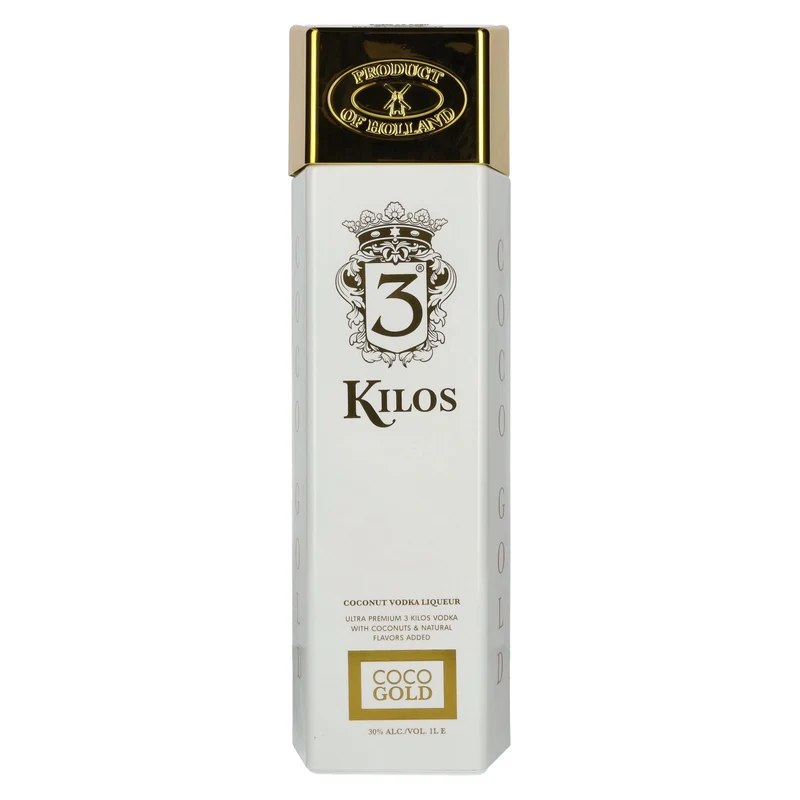 3 Kilos COCO GOLD Coconut Vodka 30% Vol. 1l