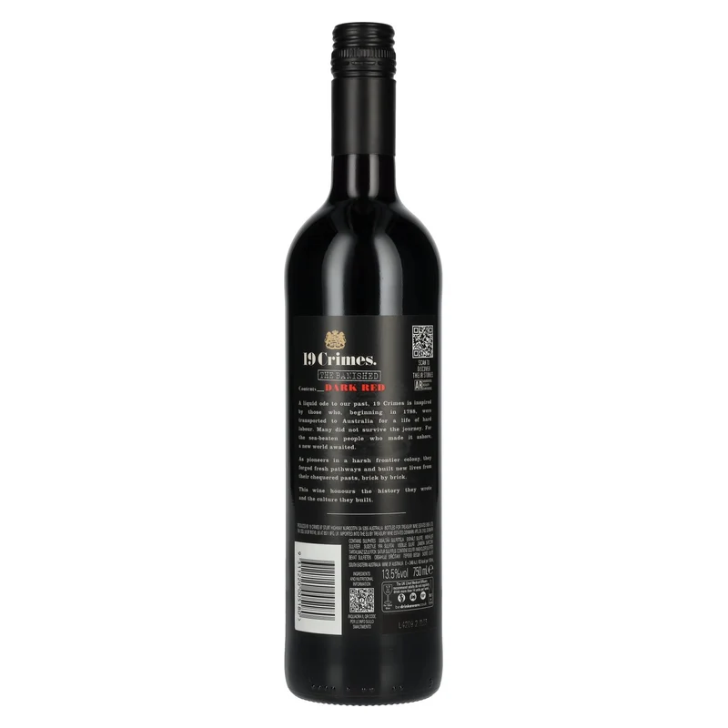 19 Crimes The Banished Dark Red 13,5% Vol. 0,75l