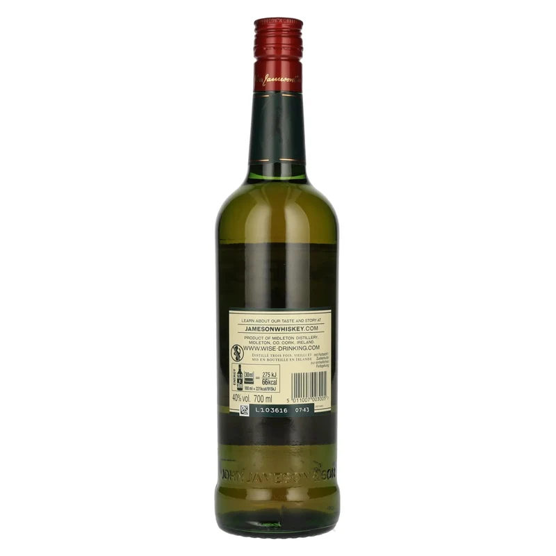 Jameson Triple Distilled Irish Whiskey 40% Vol. 0,7l