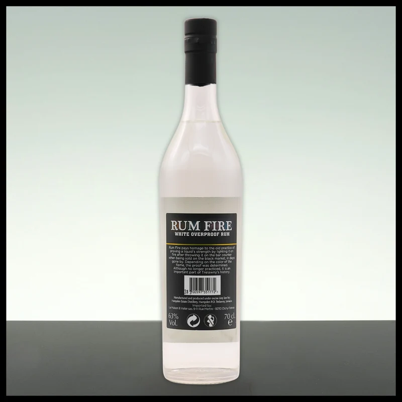 Hampden Estate RUM FIRE White Overproof Rum 0,7L - 63% Vol.
