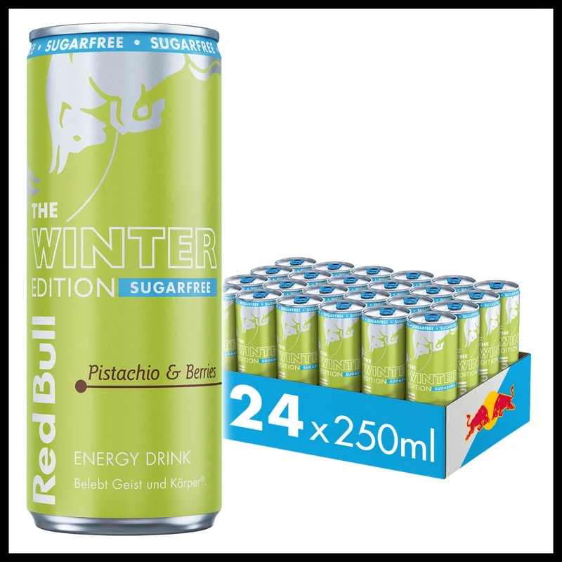 Red Bull Winter Edition SUGARFREE Pistachio & Berries 0,25L