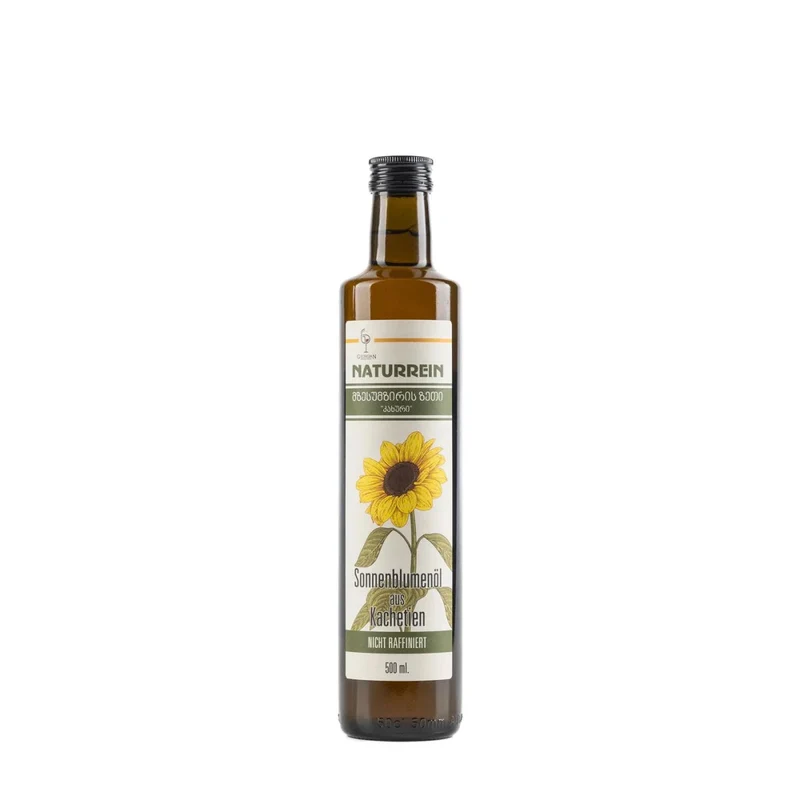 Naturrein Sonnenblumenöl aus Kachetien 500ml